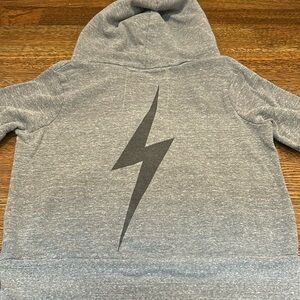 Aviator Nation. zip up grey sweatshirt. XS